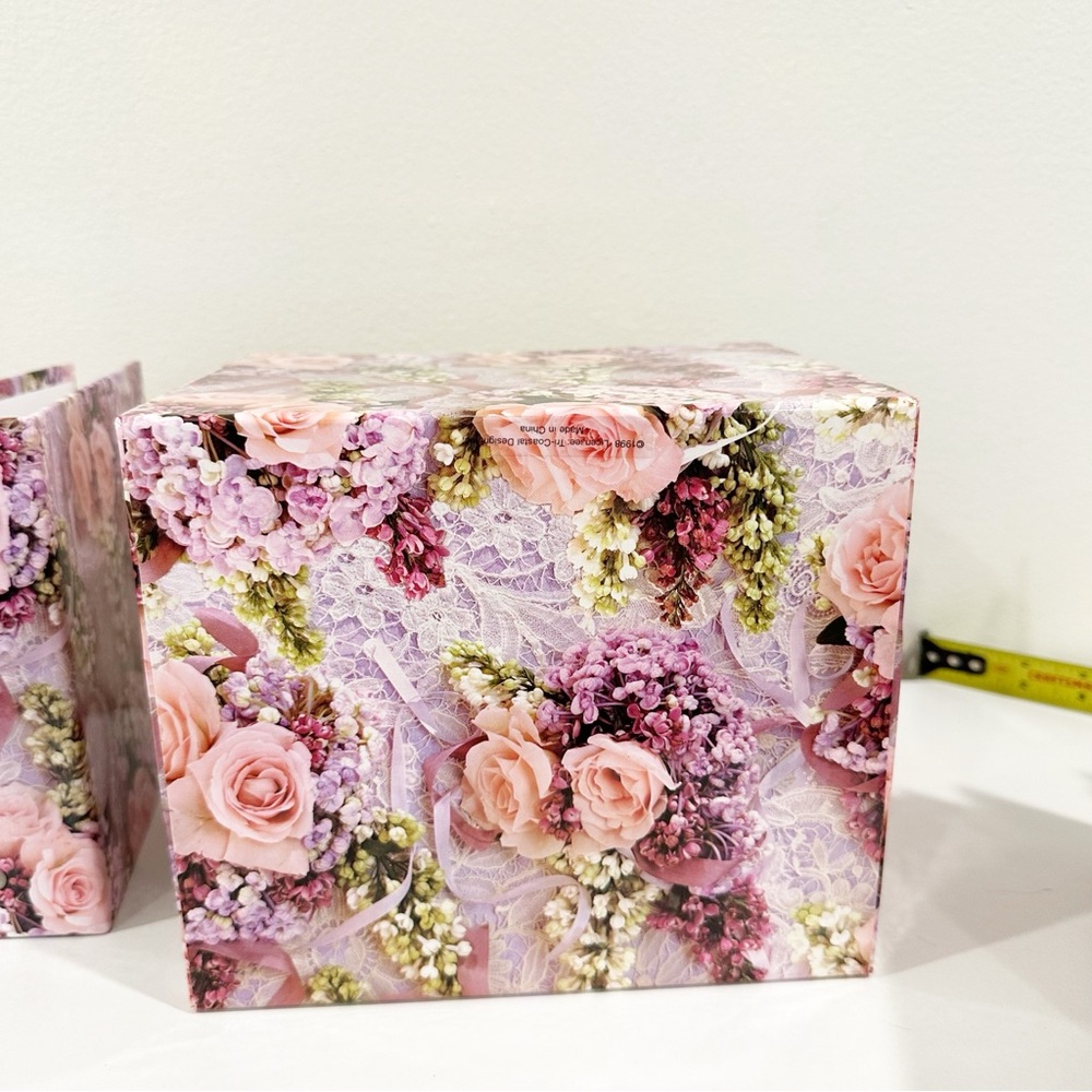 Vintage 1998 Floral Flower Decorative Picture Album Box Set of 3 - Picture 7 of 9
